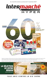 Catalogue Intermarché Hyper à Le Péage-de-Roussillon cette semaine, valable du 28/10/2025 au 09/11/2025 Prospectus Intermarché Hyper à Le Péage-de-Roussillon, "-60% DE REMISE IMMÉDIATE SUR LE 2ÈME", 48 pages de promos valables du 28/10/2025 au 09/11/2025
