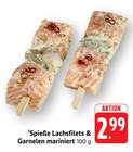 Spieße Lachsfilets mariniert im Angebot bei E center in Heilbronn Spieße Lachsfilets mariniert Angebote bei E center Heilbronn für 2,99 €