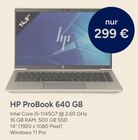 ProBook 640 G8 im Angebot bei GLOBUS in Bruchsal ProBook 640 G8 Angebote von HP bei GLOBUS Bruchsal für 299,00 €