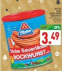Dicke Sauerländer Bockwurst von Metten im aktuellen Marktkauf Prospekt