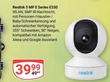 5 MP E Series E330 Angebote von Reolink bei GLOBUS Leipzig für 39,99 €