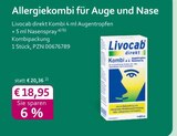 direkt Kombi 4 ml Augentropfen + 5 ml Nasenspray Angebot in direkt Kombi 4 ml Augentropfen + 5 ml Nasenspray im aktuellen Prospekt bei mea - meine apotheke in