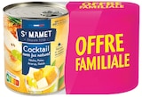 Cocktail de fruits 4 fruits : pêche, poire, ananas, raisin - ST MAMET dans le catalogue Intermarché
