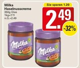 Haselnusscreme Angebote von Milka bei WEZ Bad Oeynhausen für 2,49 €