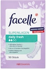 Slipeinlagen Daily Fresh von Facelle für 1,11 € bei Rossmann im Angebot Slipeinlagen Daily Fresh von Facelle im aktuellen Rossmann Prospekt