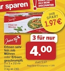 famila Nordwest Quakenbrück - Erbsen sehr fein mit Möhren Angebot im Prospekt Erbsen sehr fein mit Möhren bei famila Nordwest im Quakenbrück Prospekt für 4,00 €