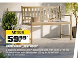 Gartenbank Kentwood von  im aktuellen OBI Prospekt für 59,99 €