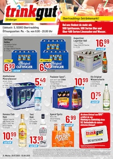 Bier im aktuellen Trinkgut Prospekt (Regensburg) Bier im Trinkgut Prospekt "Obertraublings Getränkemarkt!" mit 4 Seiten (Regensburg)
