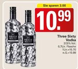 Vodka Angebote von Three Sixty bei WEZ Minden für 10,99 €