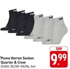 Herren Socken Quarter & Crew im Angebot bei EDEKA in Rottenburg Herren Socken Quarter & Crew Angebote von Puma bei EDEKA Rottenburg für 9,99 €