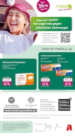 mea - meine apotheke Apotheken Prospekt der aktuellen Woche mit 4 Seiten, gültig von 01.07.2026 bis 31.07.2026, in Burladingen und Umgebung Aktueller mea - meine apotheke Apotheken Prospekt in Burladingen und Umgebung, "Unsere Juli-Angebote" mit 4 Seiten, 01.07.2026 - 31.07.2026