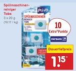 Aktuelles Spülmaschinenreiniger Tabs Angebot bei Netto Marken-Discount in Oldenburg ab 1,15 €