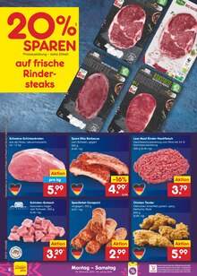 Fleisch im Netto Marken-Discount Prospekt "Aktuelle Angebote" mit 62 Seiten (Fürth)