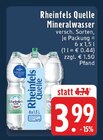 Aktuelle Mineralwasser Angebote bei E center in Duisburg Aktuelles Mineralwasser Angebot bei E center in Duisburg ab 3,99 €