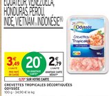 Crevettes Tropicales Décortiquées - Odyssee en promo chez Intermarché Caen à 2,79 €