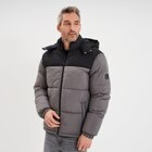 Doudoune déperlante à capuche amovible gris foncé homme à 49,99 € dans le catalogue La Halle