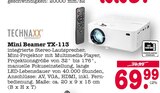 Mini Beamer TX-113 im Angebot bei E center in Ludwigshafen Mini Beamer TX-113 Angebote von Technaxx bei E center Ludwigshafen für 69,99 €
