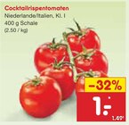 Aktuelles Cocktailrispentomaten Angebot bei Netto Marken-Discount in Bremerhaven ab 1,00 €