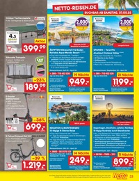 Discounter Reisen Angebot & Preis im aktuellen Netto Marken-Discount Prospekt Discounter Reisen Angebot im aktuellen Netto Marken-Discount Prospekt auf Seite 33