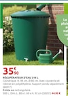 Récupérateur d'eau rectangulaire 300 l en promo chez Rural Master Le Mans à 44,90 €