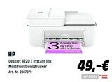 DeskJet 4220 E Instant Ink Multifunktionsdrucker im Angebot bei MediaMarkt Saturn in Rosenheim DeskJet 4220 E Instant Ink Multifunktionsdrucker Angebote von HP bei MediaMarkt Saturn Rosenheim für 49,00 €