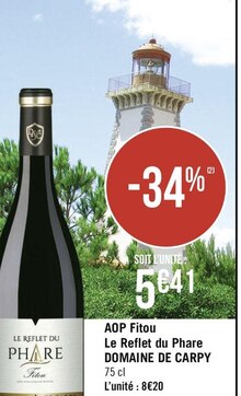 AOP Fitou - Géant Casino à Saint-Priest AOP Fitou en promo chez Géant Casino Saint-Priest à 5,41 €