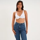 Soutien-gorge foulard coton majoritaire blanc femme - La Halle à Nancy Soutien-gorge foulard coton majoritaire blanc femme en promo chez La Halle Nancy à 9,99 €