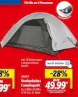 Verdunkeltes Campingzelt Angebote von Crivit bei Lidl Wilhelmshaven für 49,99 €