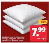 Kopfkissen im Segmüller Prospekt Kopfkissen von im aktuellen Segmüller Prospekt für 7,99 €
