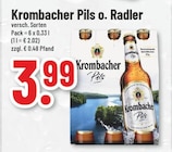 Pils o. Radler von Krombacher für 3,99 € bei Trinkgut im Angebot Pils o. Radler von Krombacher im aktuellen Trinkgut Prospekt