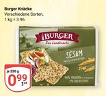Knäcke Angebote von Burger bei GLOBUS Rostock für 0,99 €