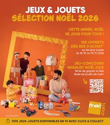 Prospectus Fnac à Arles, "JEUX & JOUETS SÉLECTION NOËL 2026", 148 pages, 21/10/2026 - 31/12/2026