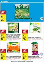 Prix et réduction Légumes surgelés dans le prospectus Carrefour en cours Offre Légumes surgelés dans le catalogue Carrefour du moment à la page 31