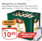 Bitburger Pils Angebote von Bitburger bei GLOBUS Homburg für 10,49 €