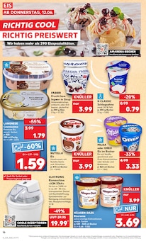 Nutella Angebot im Kaufland Prospekt, gültig von 12.06.2025 bis 18.06.2025 Nutella Angebot im aktuellen Kaufland Prospekt auf Seite 16