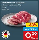Saftbraten vom Jungbullen im Angebot bei Netto Marken-Discount in Maintal Saftbraten vom Jungbullen Angebote bei Netto Marken-Discount Maintal für 0,99 €