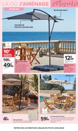 Prix et réduction Parasol dans le prospectus Carrefour en cours Offre Parasol dans le catalogue Carrefour du moment à la page 17