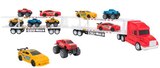 Camion transporteur 10 véhicules en promo chez Carrefour Camion transporteur 10 véhicules dans le catalogue Carrefour