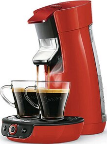Senseo - PHILIPS dans le catalogue Géant Casino Senseo VIVA HD6564/81 Rouge - PHILIPS à 59,90 € en promo chez Géant Casino