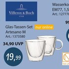 Glas-Tassen-Set Artesano M Angebote von Villeroy & Boch bei Zurbrüggen Menden für 19,99 €