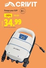 Pompe pour SUP - CRIVIT en promo à 34,99 € chez Lidl Pompe pour SUP - CRIVIT dans le catalogue Lidl