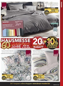 Bettwäsche im BRAUN Möbel-Center Prospekt "60 JAHRE BRAUN MÖBEL CENTER" mit 24 Seiten (Reutlingen)