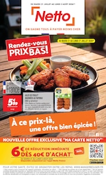 Catalogue Discount Alimentaire de Netto à Poissy Prospectus Netto à Poissy, "Rendez-vous PRIX BAS !", 20 pages, 21/07/2026 - 03/08/2026