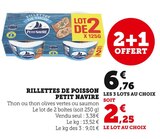 RILLETTES DE POISSON - PETIT NAVIRE - Hyper U à Saintes RILLETTES DE POISSON - PETIT NAVIRE en promo chez Hyper U Saintes à 6,76 €