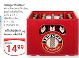 Weißbier im Angebot bei GLOBUS in Rostock Weißbier Angebote von Erdinger bei GLOBUS Rostock für 14,99 €