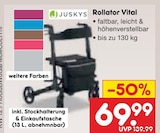 Rollator Vital von Juskys im aktuellen Netto Marken-Discount Prospekt für 69,99 €