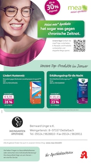 mea - meine apotheke Prospekt der KW 5 "Unsere Januar-Angebote" Aktueller mea - meine apotheke Prospekt "Unsere Januar-Angebote" Seite 1 von 4 Seiten