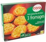 Mini pizza cuite au feu de bois 3 fromages - CORA en promo chez Supermarchés Match Nancy à 3,79 €