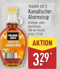 Kanadischer Ahornsirup von Trader Joe's im aktuellen ALDI Nord Prospekt
