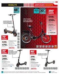 Prix et réduction Vélo Électrique dans le prospectus Carrefour en cours Offre Vélo Électrique dans le catalogue Carrefour du moment à la page 29